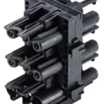 WIELAND GST18i3 HH-Verteiler 3-Polig, 5xBuchse, 1xStecker, für 1,5mm², 250V, 16A - schwarz 92.030.0953.1