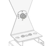 Halterung für Deckenmontage MB22, verstellbar  für SNEP MODE P VTU20065