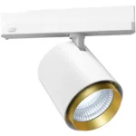 Odion XS - DALI Schienenstrahler dreh-schwenkbar weiss/gold 32W 60° 3000K CRI97 35040361E302