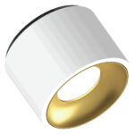 Fido CL 105 HV - Phasenabsch. Aufbauleuchten starr weiss/gold 10W 80° 2200-3000K CRI93 F32A03615H02