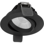 LED Einbauleuchte schwenkbar, roundCENTURY 68 schwarz 6W 36° 3000K CRI80 AA81038.02.91