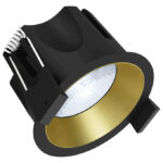 roundFFECT 68 - NeoLink Human Centric Lighting starr schwarz/gold 12W 75° 1800-16000K/RGB CRI90 TC40019.71.56.53