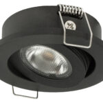 LED Einbauleuchte schwenkbar, roundCENTURY 65 schwarz 3W 40° 3000K CRI80 AA81037.02.91