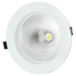 VLED DOWNLIGHT REFLECTOR - Runde Einbauleuchten starr weiss 20W 70° 4000K CRI80 DWL008